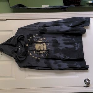 Blue tie-dyed hoodie